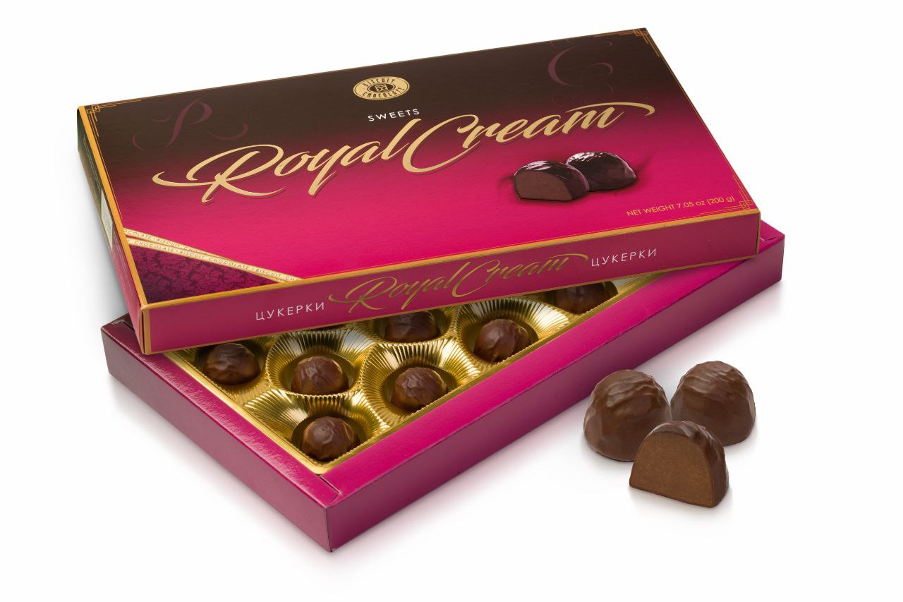 Цукерки набір Royal Cream шоколад ХБФ 200г